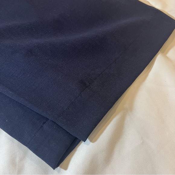 TALBOTS - Tie String - Navy Blue Pant - Trousers - Women’s L - Picture 11 of 13